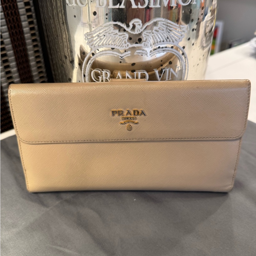 Prada envelope wallet -used